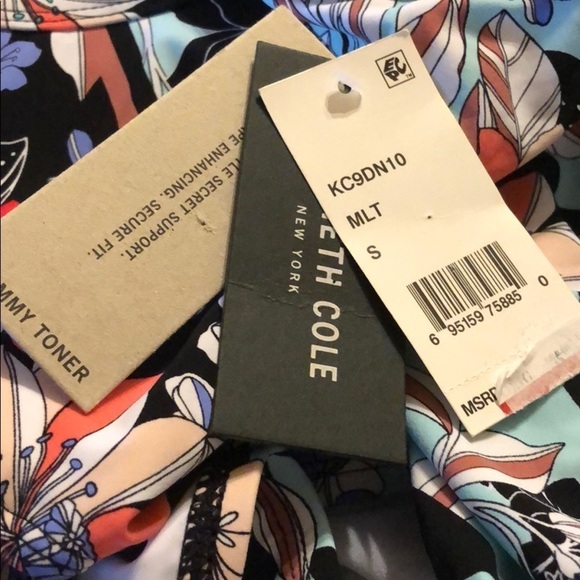 KENNETH Cole New York V Neck One Piece Swimsuit - Picture 5 of 5